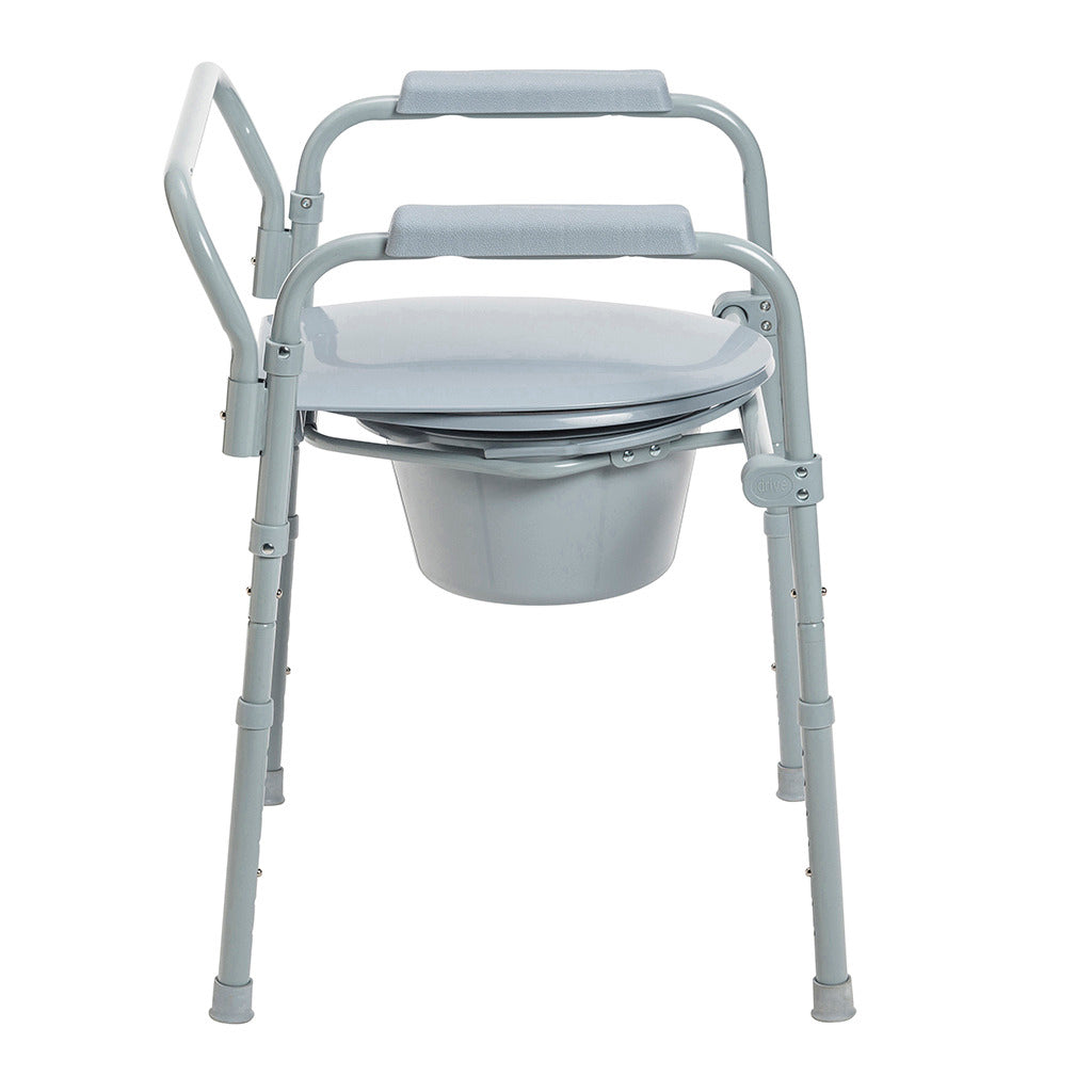 Folding Steel Commode