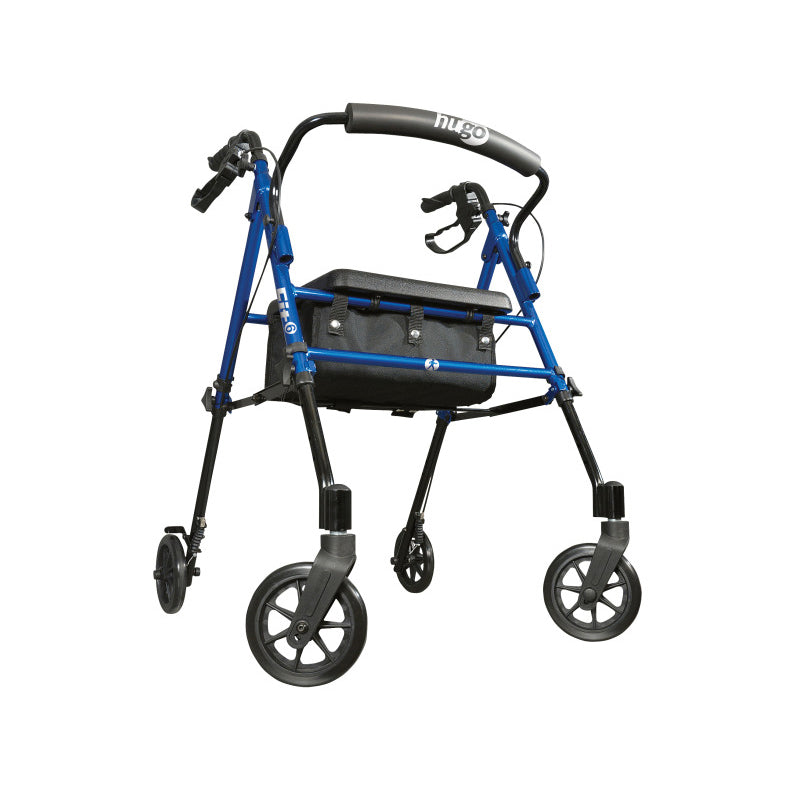 Hugo Fit 6 Rolling walker with a Seat