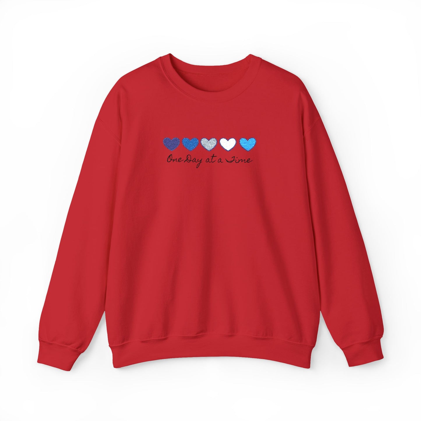 Embroidered Shirt, Sweatshirt Mental Health Awareness , Inspirational Support, Motivational Quotes One Day at a Time