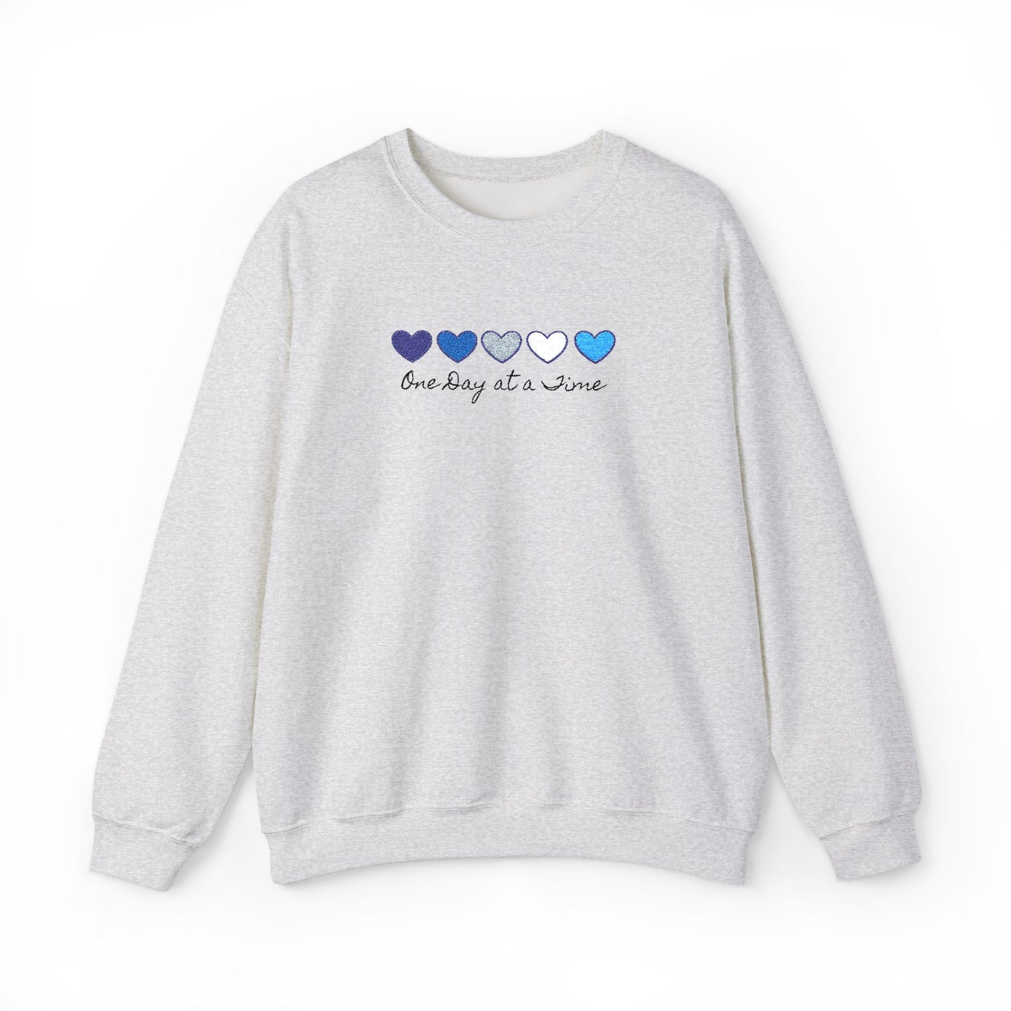 Embroidered Shirt, Sweatshirt Mental Health Awareness , Inspirational Support, Motivational Quotes One Day at a Time