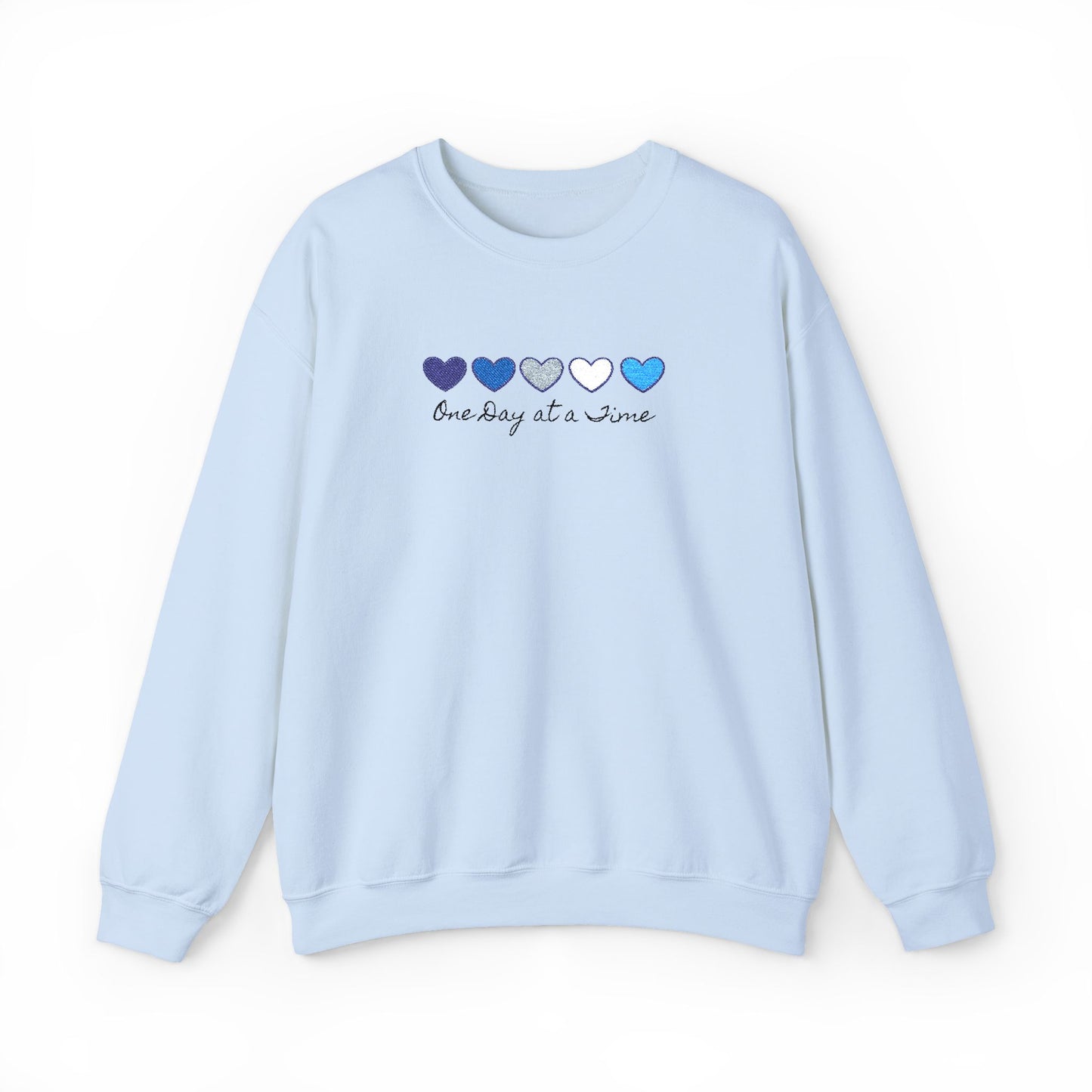 Embroidered Shirt, Sweatshirt Mental Health Awareness , Inspirational Support, Motivational Quotes One Day at a Time