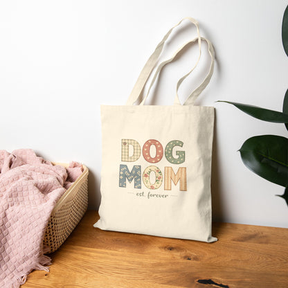 Cotton Canvas Tote Bag | Dog Mom / I Need More Dogs Design Gift