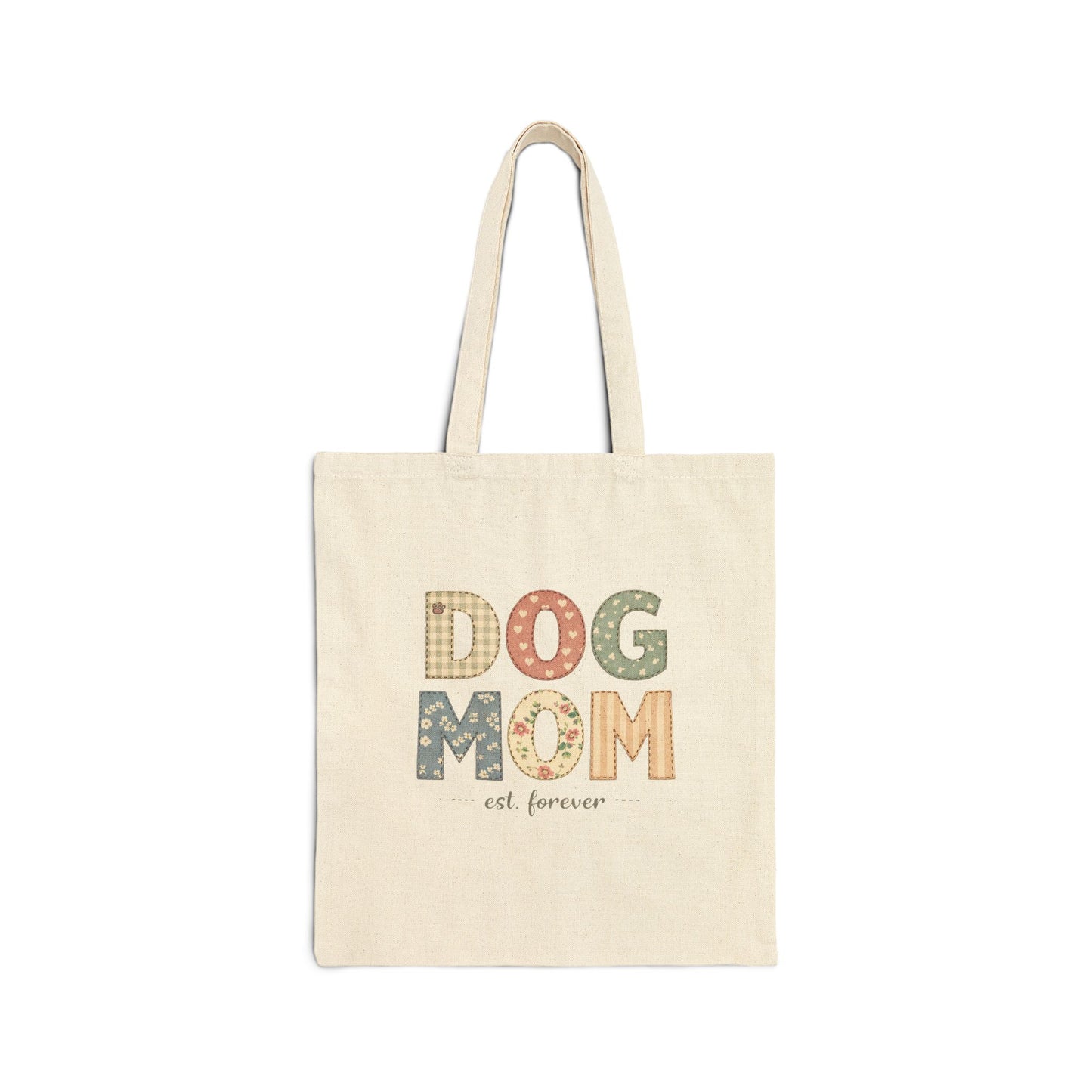 Cotton Canvas Tote Bag | Dog Mom / I Need More Dogs Design Gift