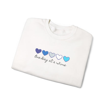 Embroidered Shirt, Sweatshirt Mental Health Awareness , Inspirational Support, Motivational Quotes One Day at a Time