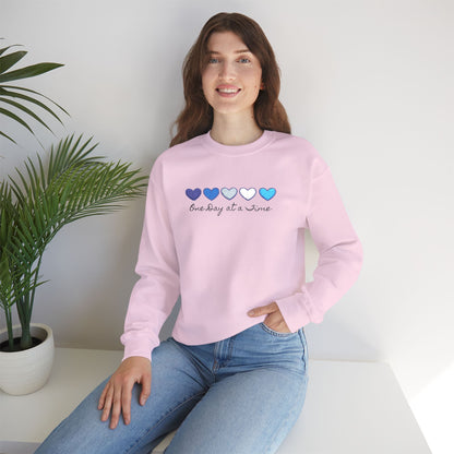 Embroidered Shirt, Sweatshirt Mental Health Awareness , Inspirational Support, Motivational Quotes One Day at a Time