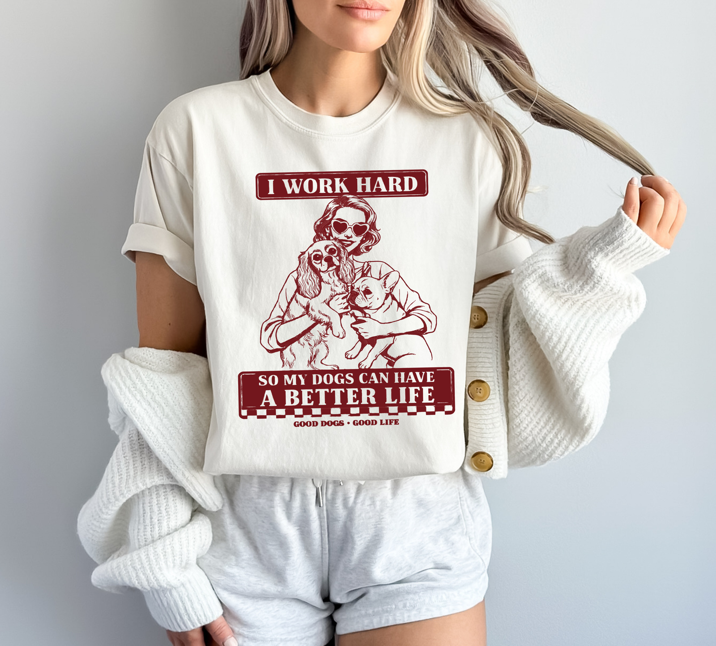 I Don't Need People I Need More Dogs T-Shirt | Vintage Dog Lover Tee