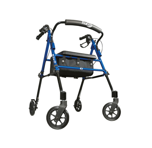 Hugo Fit 6 Rolling walker with a Seat