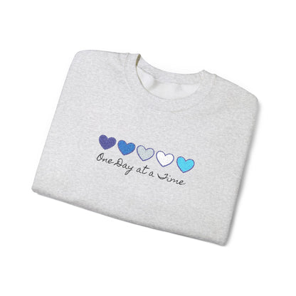 Embroidered Shirt, Sweatshirt Mental Health Awareness , Inspirational Support, Motivational Quotes One Day at a Time