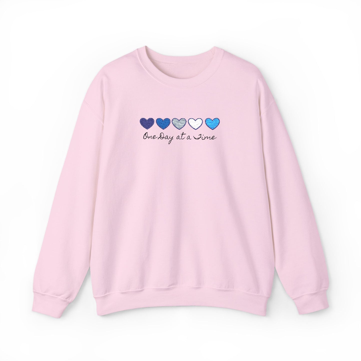 Embroidered Shirt, Sweatshirt Mental Health Awareness , Inspirational Support, Motivational Quotes One Day at a Time