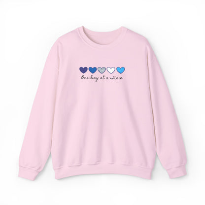 Embroidered Shirt, Sweatshirt Mental Health Awareness , Inspirational Support, Motivational Quotes One Day at a Time